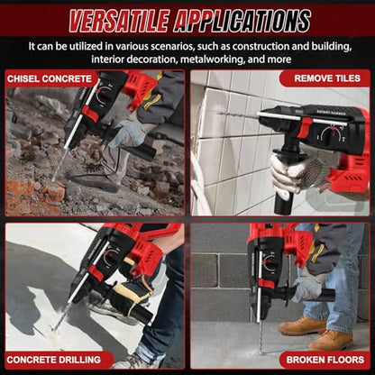 Cordless Rotary Hammer Drill for Milwaukee M18 18V Battery