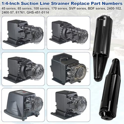 1/4-Inch ST114 Suction Line Strainer Replacement for Stenner Pumps Parts