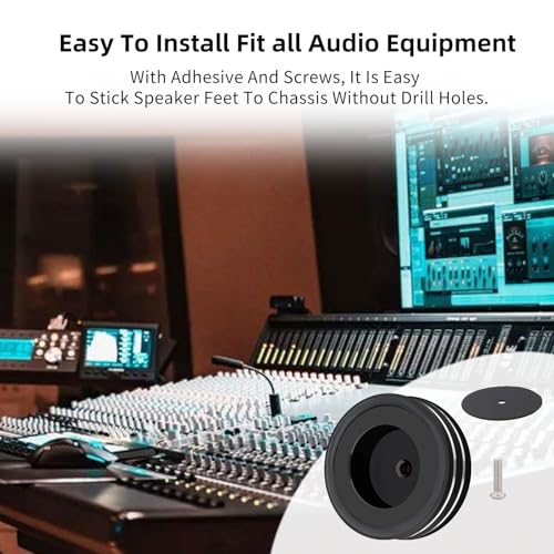Audio Isolation Feet Aluminum Load 400KG Amplifier Feet 58 * 22MM(4Pcs) - color: Black