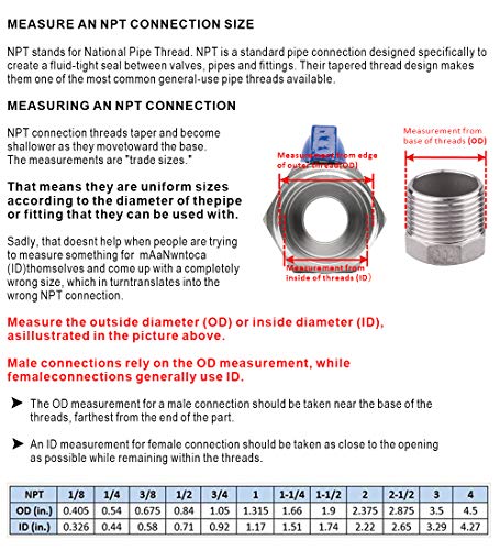 DERNORD Stainless Steel Mini Ball Valve NPT Thread Female (1/2" Female&Female) - size: 1/2 Inch, style: Pack of 1