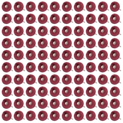 100 PCS Abrasive Buffing Wheel, 1 Inch Polishing Kit 240 Grit - style: Red 240 Grit 100pcs