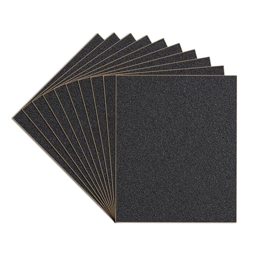 10-Sheets 120 Grit Sandpaper, 9 x 11 Inch Wet Dry Sand Paper Assortment Pack, Silicon Carbide Abrasive Sanding Sheets for Automotive Car Paint Metal Wood Furniture Crafts Polishing - size: 9x11 inch, style: 120Grit 10 Pcs