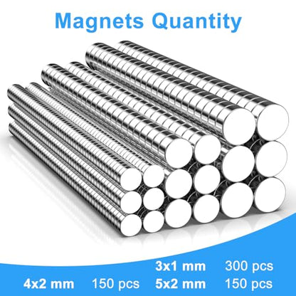 Fridge Magnets, 3 Different Sizes Small Round Magnetic 600 Pack - size: Mix-3 Sizes