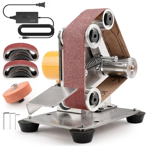 SI FANG Mini Electric Belt Sander Knife-Sharpener Small Bench Grinder - style: Mini Electric Belt Sander Kit