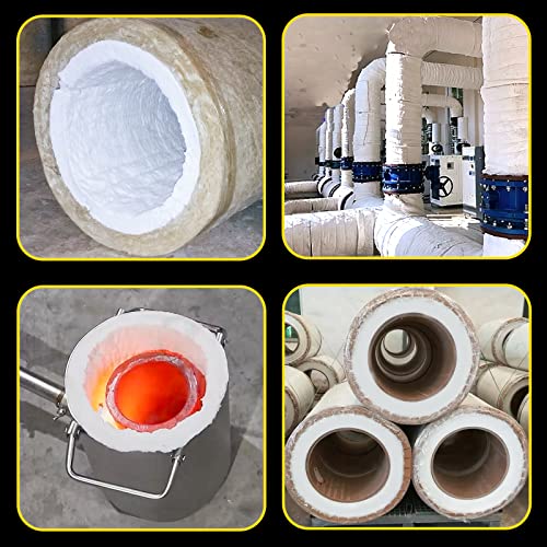 48"x24" x1" (Thick) Ceramic Fiber Blanket Fireproof Insulation Baffle Rated to 2400F, High-Temperature Resistance for Oven Stoves, Kilns,Forges - size: 48"*24"*1"/1 piece
