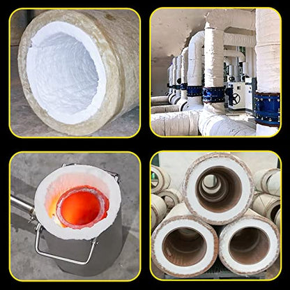 48"x24" x1" (Thick) Ceramic Fiber Blanket Fireproof Insulation Baffle Rated to 2400F, High-Temperature Resistance for Oven Stoves, Kilns,Forges - size: 48"*24"*1"/1 piece