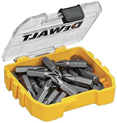 DEWALT Screwdriver Set, Phillips #2, 1-Inch, 25-Piece (DWAF2002B25), Yellow - size: One Size