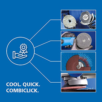 PFERD COMBICLICK Disc Set, 19 pcs. | 5 inch Dia. | 5/8-11 Thread | 48194 - for coarse Grinding to polishing Work with an Angle Grinder, only Available in a Set - size: 5" Disc Diameter