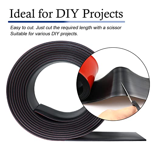 LSGCQ Neoprene Rubber Strips with Adhesive Backing Rubber Sheets - size: 2” Wide x 1/16" Thick x 20' Long