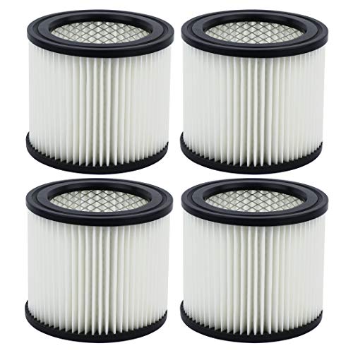 4 Pack Small Cartridge Filter Replacement Part 90398 903-98 90399 Type AA Compatible with Shop Vac Wet/Dry Vacs - size: 4 Pack