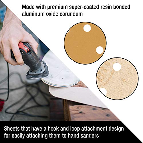 Dura-Gold Premium Triangle Mouse Sanding Sheets - 120 Grit (Box of 24) - 6 - size: 120-Grit