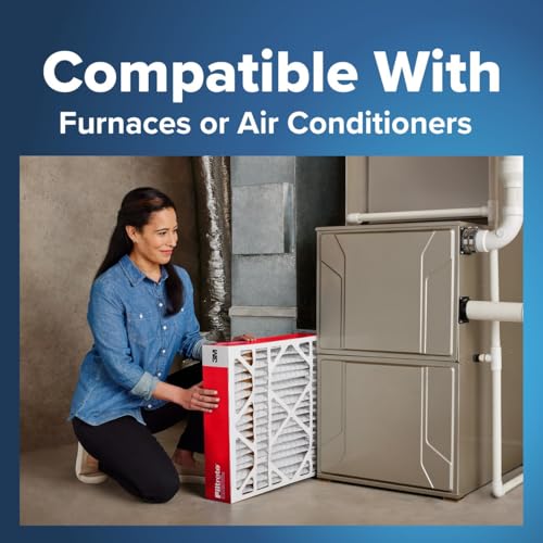 Filtrete 20x25x2 AC Furnace Air Filter, MERV 11, MPR 1000, Allergen Defense, 3-Month Pleated 2-Inch Electrostatic Air Cleaning Filter, 4 Pack (Actual Size 19.5 x 24.5 x 1.75 in) - size: 20x25x2