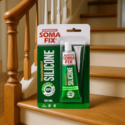 Clear Silicone Caulk (No Gun Needed) Flexible & Waterproof Caulking Tube - color: Clear