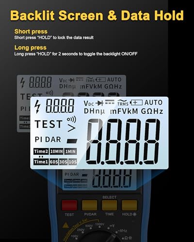 2-in-1 Insulation Resistance Meter 20GΩ/1000V