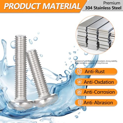 568 Pcs M4 M6 M8 Phillips Pan Head Machine Screws Bolts Assortment Kit - size: M4/M6/M8 - 10/16/20/30/40mm