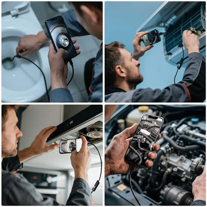 Endoscope Camera with Light, 1920P HD Borescope with Dimmable LED