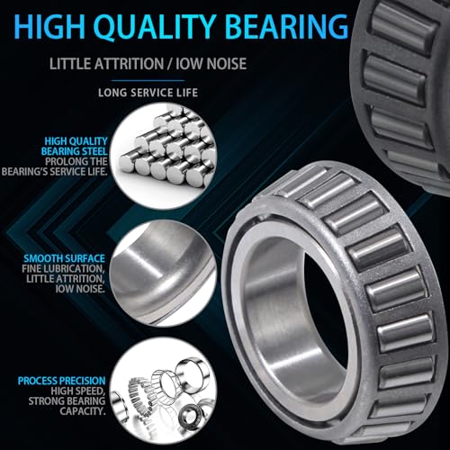 iBroPrat 4Sets 5200-6000 lb LB Boat Trailer Axle 25580 15123 Bearing Kits