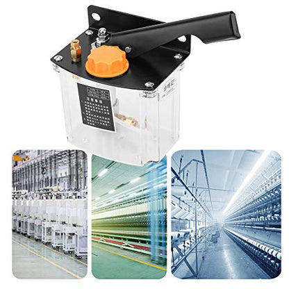 650CC 4mm -5R Manual Lubricating Oil Pump Right Hand Operated Lubrication Oiler for CNC Punching Lathe Cutting Milling Machine
