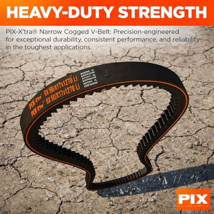 PIX 3VX325 Narrow Cogged 3/8" x 32.5" – Industrial Drive Belt for Air Compressors, Generators, Industrial Blowers, Pumps, Vacuum Systems and Heavy-Duty Power Transmission - Pack of 2 - size: 32 in (Pack of 2)