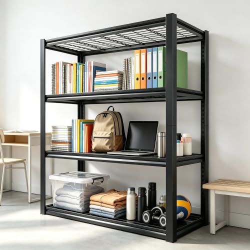 REIBII 40" W Garage Shelving with Double-Layer Frame for Homeowners and DIY - size: 40"W x 19.7"D x 59.9"H