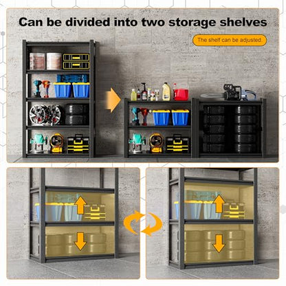 Storage Shelves with Pegboard,72“*48" Wide 24”Heavy Duty - size: 72H"48"W 24"D with pegboards