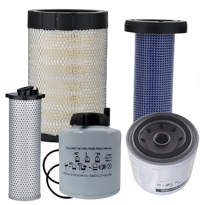 Fuel Filter Kit Compatible with Bobcat S630 S650 T630 T650 Skid-Steer Loaders (SSL), Compact Track Loaders (CTL)