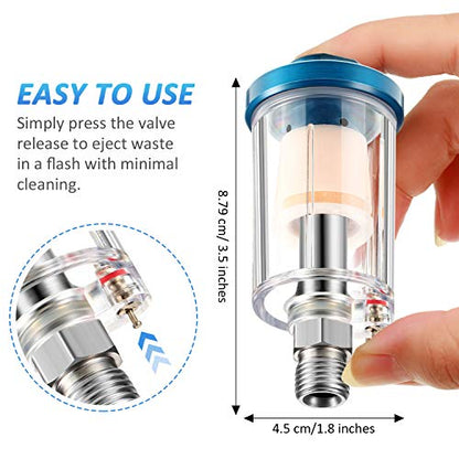 Mudder 3 Pcs Air Compressor Filter, 1/4 Inch Npt Air Oil Water Separator