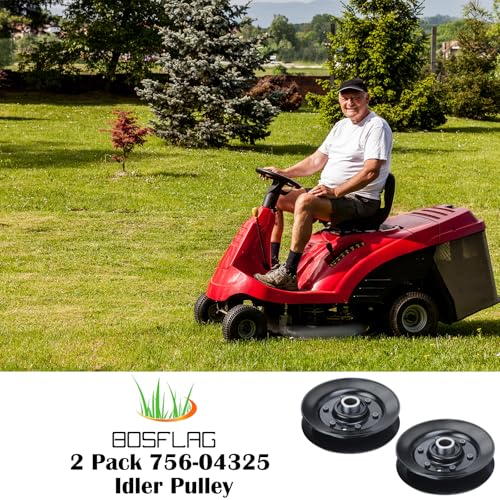 2PK 756-04325 Pulley for Craftsman LT2000 Cub Cadet LTX1042 Tractor - color: L18 2x756-04325