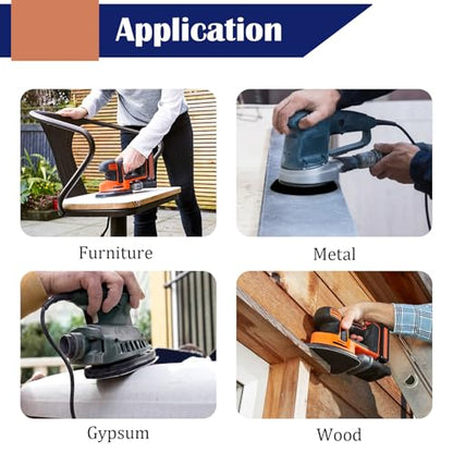 5 PCS Mouse Detail Sanding Interface Pads 5 Holes