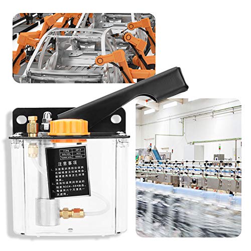 650CC 4mm -5R Manual Lubricating Oil Pump Right Hand Operated Lubrication Oiler for CNC Punching Lathe Cutting Milling Machine