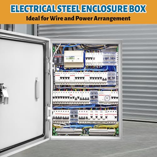 Outdoor Electrical Box 24x16x10 NEMA 4X Waterproof Junction Box - size: 24 x 16 x 10''