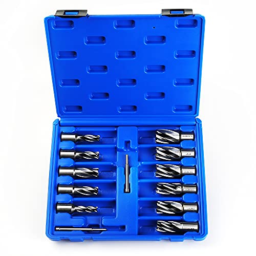 OSCARBIDE 13pc HSS Annular Cutter Set,1" Cutting Depth,1"/16" to 1-1/16"Dia