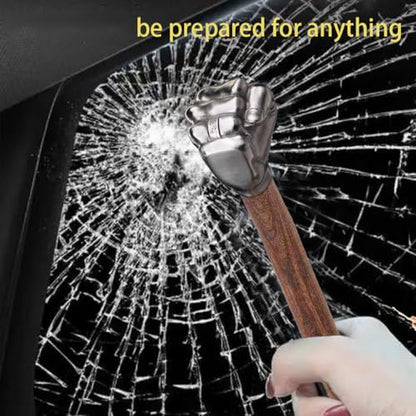 Fist Hammer Tool 2 Lbs Iron & Stainless Steel With Wooden Handle - style: Fist