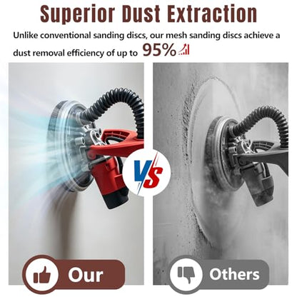 9 Inch Mesh Sanding Discs, 400 Grit Sandpaper for Drywall Sander