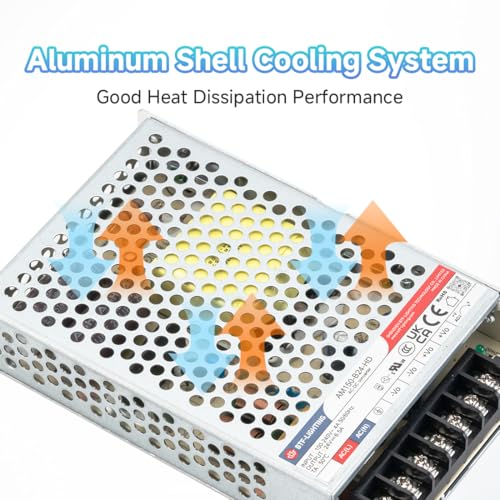 BTF-LIGHTING Power Supply DC24V 150W UL Recognized Component for LED Strip - size: 24V150W