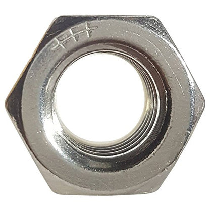 Fastenere Nylon Insert Hex Lock Nuts - #12-24 Stainless Steel 18-8, Plain Finish, Corrosion-Resistant, Durable Hardware Nuts for Secure Fastening, Locking Nut, (100-Pack) - size: 12-24 (100 Pack)