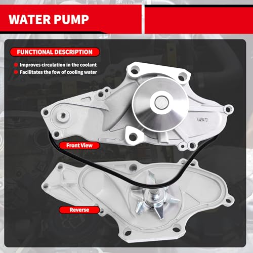 Timing Belt Kit with Water Pump Replacement for: TCKWP329 - size: 2003-2017 Accord