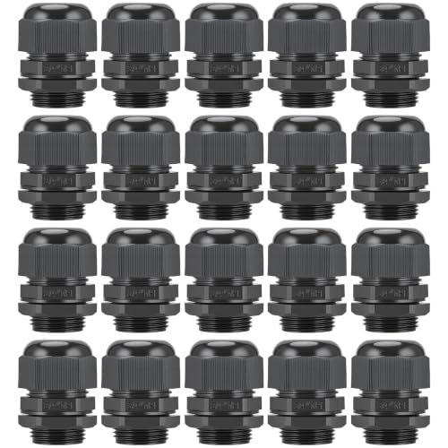 20 Pcs 3/4" NPT Cable Glands Waterproof Strain Relief Connector - color: 20 Pcs 3/4" NPT