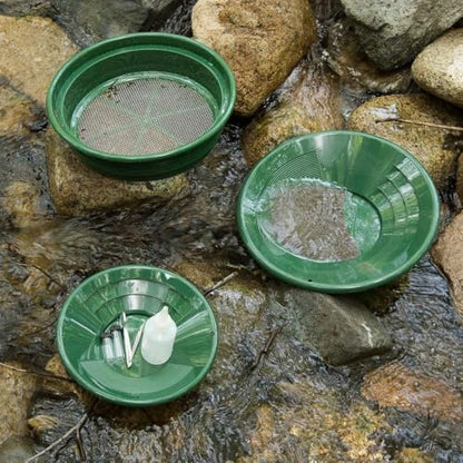 SE Gold Panning Kit - Complete Prospecting Set with Pans, Sieves, and More - Ideal for Beginners, Enthusiasts, Hobbists (GP5-KIT107) - size: GP5-KIT107