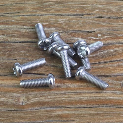105 Pieces M3 x 10mm Machine Screws, Thread Pitch 0.5mm, Sutemribor M3 Phillips Pan Head Machine Screws, 304 Stainless Steel, Fully Threaded, Silver - size: M3 x 10mm, style: Phillips Pan Head