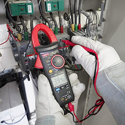 UNI-T Clamp Meter UT213C AC DC Amp Meter Clamp Multimeter Tester 400A TRMS Auto Ranging 4000 Counts HVAC Voltmeter Frequency Ohmmeter Capacitor Tester Temperature Continuity Tester Diode - size: UT213C
