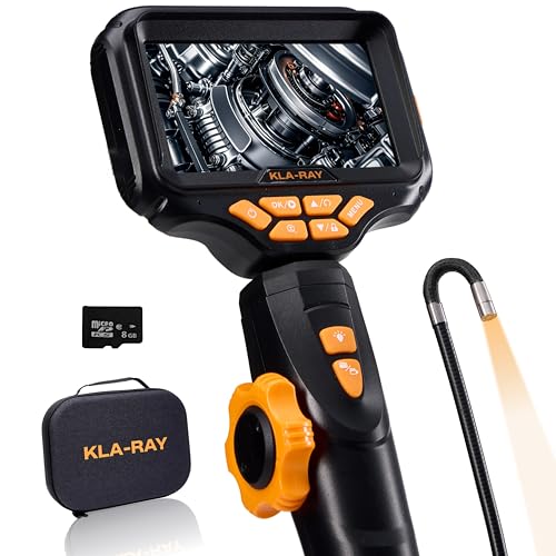 US23-MD62 Two-Way Articulating Borescope with Light, Industrial Endoscope Inspection Camera with 6.2mm Articulated Probe, Flexible Mechanic Snake Scope for Automotive Engine - 3.3FT - style: Articulating Borescope