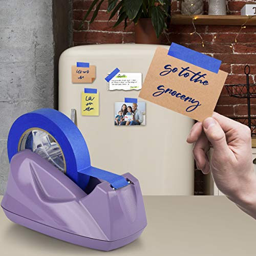 Acrimet Desktop Tape Dispenser Jumbo Size, Non-Skid Base, Plastic, Purple - color: Lilac
