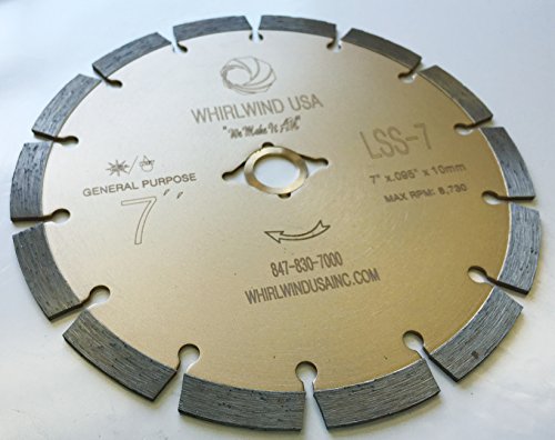 7 Inch General Purpose Segmented Diamond Saw Blade - size: 7" LSS