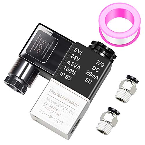 TAILONZ 1/8"NPT 24V 2V025-08 Solenoid Valve Junction Box - size: 1/8" NPT