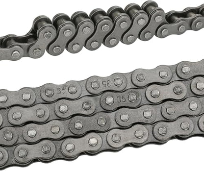 YOXUFA #35 Roller Chain for Mini Bike Coleman CT100U CC100X Baja Doodle Bug Dirt Bug Racer DB30 Motovox MBX10 MBX11 MMB80 Predator 79cc 97cc 100cc Engine Powersports Parts 140 Links Drive Chain - size: 140 Links