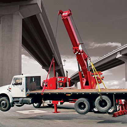 VULCAN Round Sling - Medium Duty - 10 Foot - Yellow - Safe Working Load of 8,400 Lbs. (V) - 6,700 Lbs. (C) and 16,800 Lbs. (B) - size: Yellow - 10 Foot