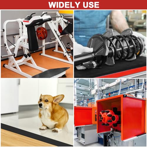 Miuwauer Adhesive Rubber Strips 2" Wide x 1/8 Thick x 20' Long Neoprene Sheets, Rolls & Strips with Adhesive Backing Rubber Pads Self Stick Seal Gasket for Matting Padding - size: 2" Wide x 1/8" Thick x 20' Long