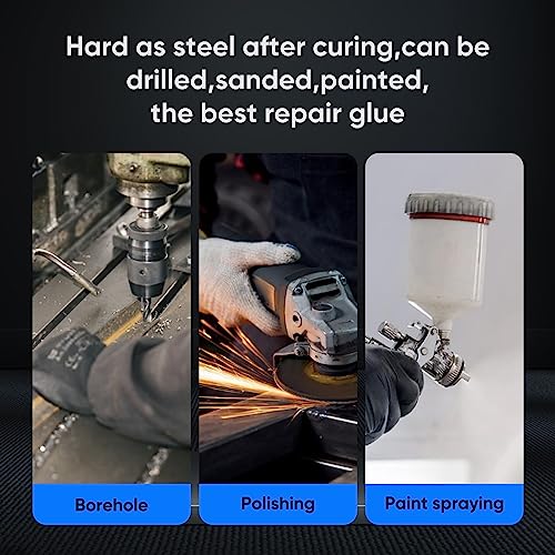 Metal Glue Heavy Duty Metal-on-Metal Glue 30Min Set 24Hr Cure 3Pcs 1.76oz - size: 30min 3pcs