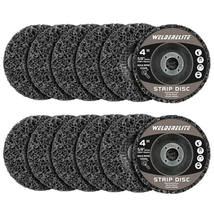 12 Pack 4" x 5/8" Grinding Discs for Angle Grinder Rust Paint Stripping Wheels, Metal & Wood Surface Cleaner-Black - style: 4 in - 12 pk